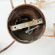 Pair of vintage 1950 copper & glass wall lamps