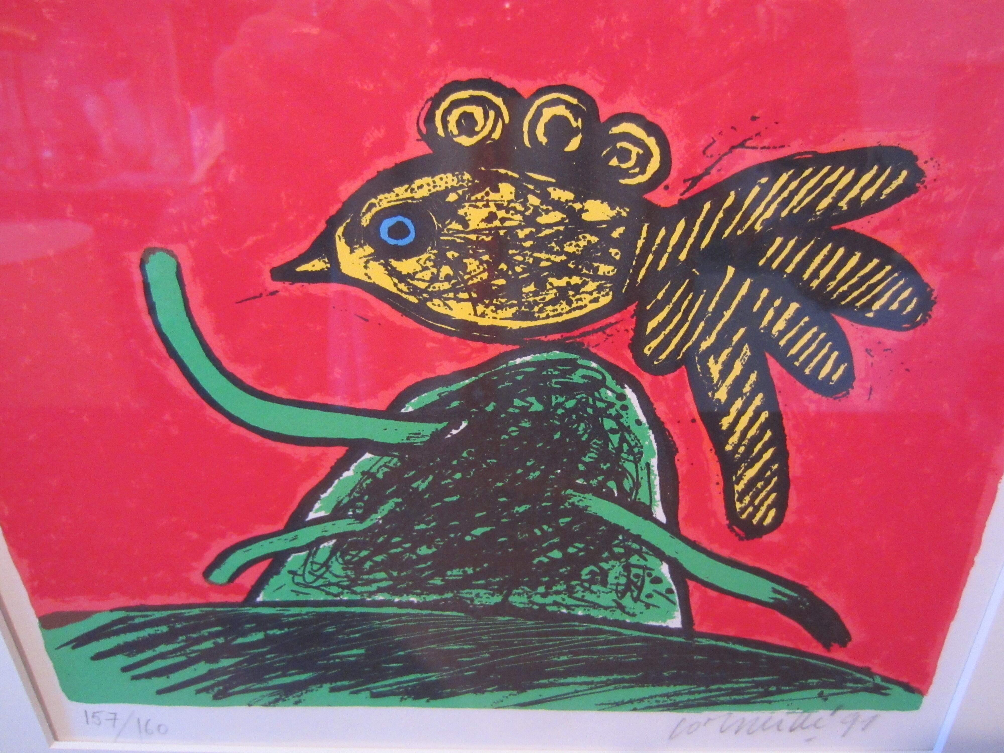 Lithograph signed and numbered by Beverloo Corneille 1991