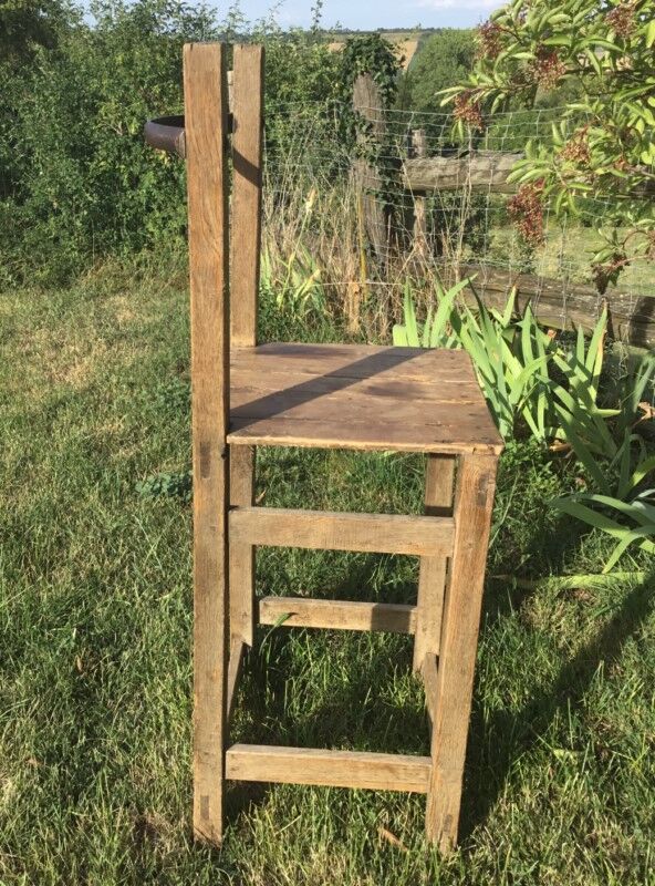Brutalist bar high chair
