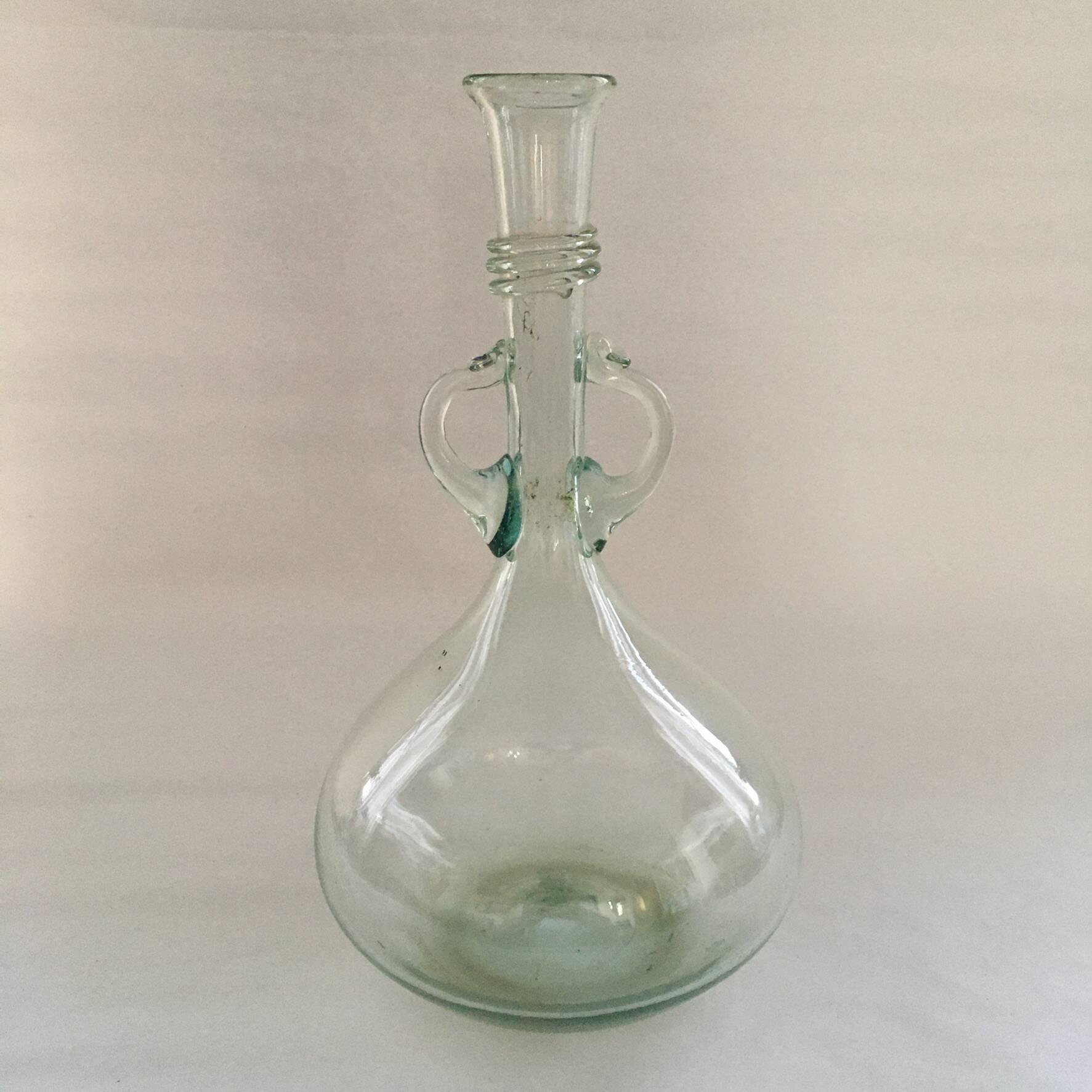 Italian blown glass carafe