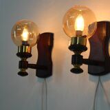 Pair of wall lamps Pokrok Žilina 1970