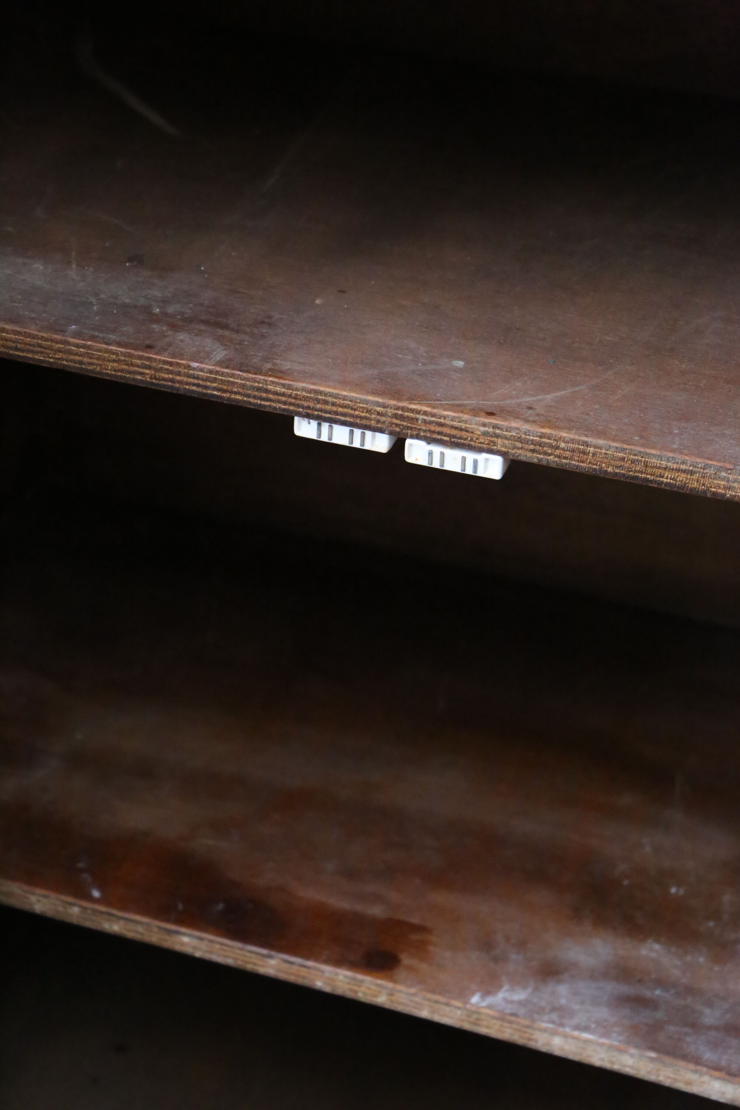 Rattan cabinet, fluted