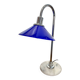Blue opaline lamp with a marble base