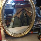 Art Deco oval mirror 46x36cm