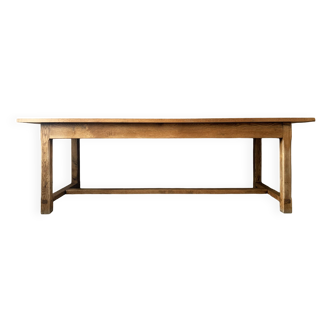 Very large solid wood farm table from the 50s in solid oak