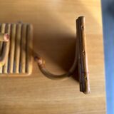 Pair patere vintage bamboo