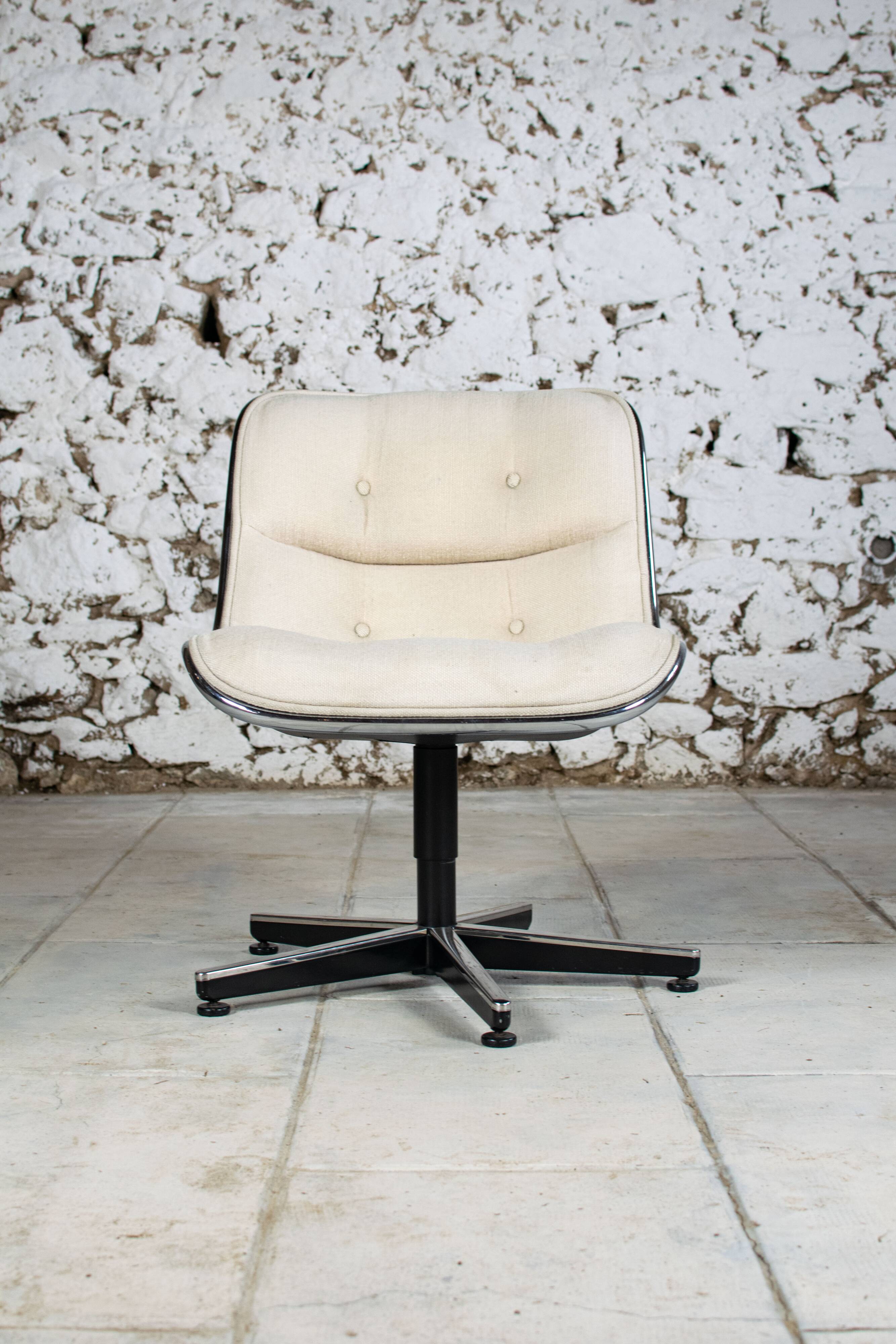 Fauteuil executive Charles Pollock pour Knoll, 1960