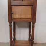 Bedside table on fluted legs, 1900s