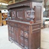 Handcrafted Basque Sideboard, in Oak, Imposing but Refined - Early 20th Century