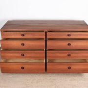Commode double, 8 tiroirs, en teck par Borge Mogensen 1960