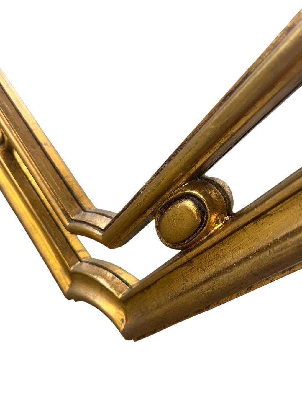 Miroir baroque vintage doré