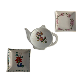 3 porcelain cups
