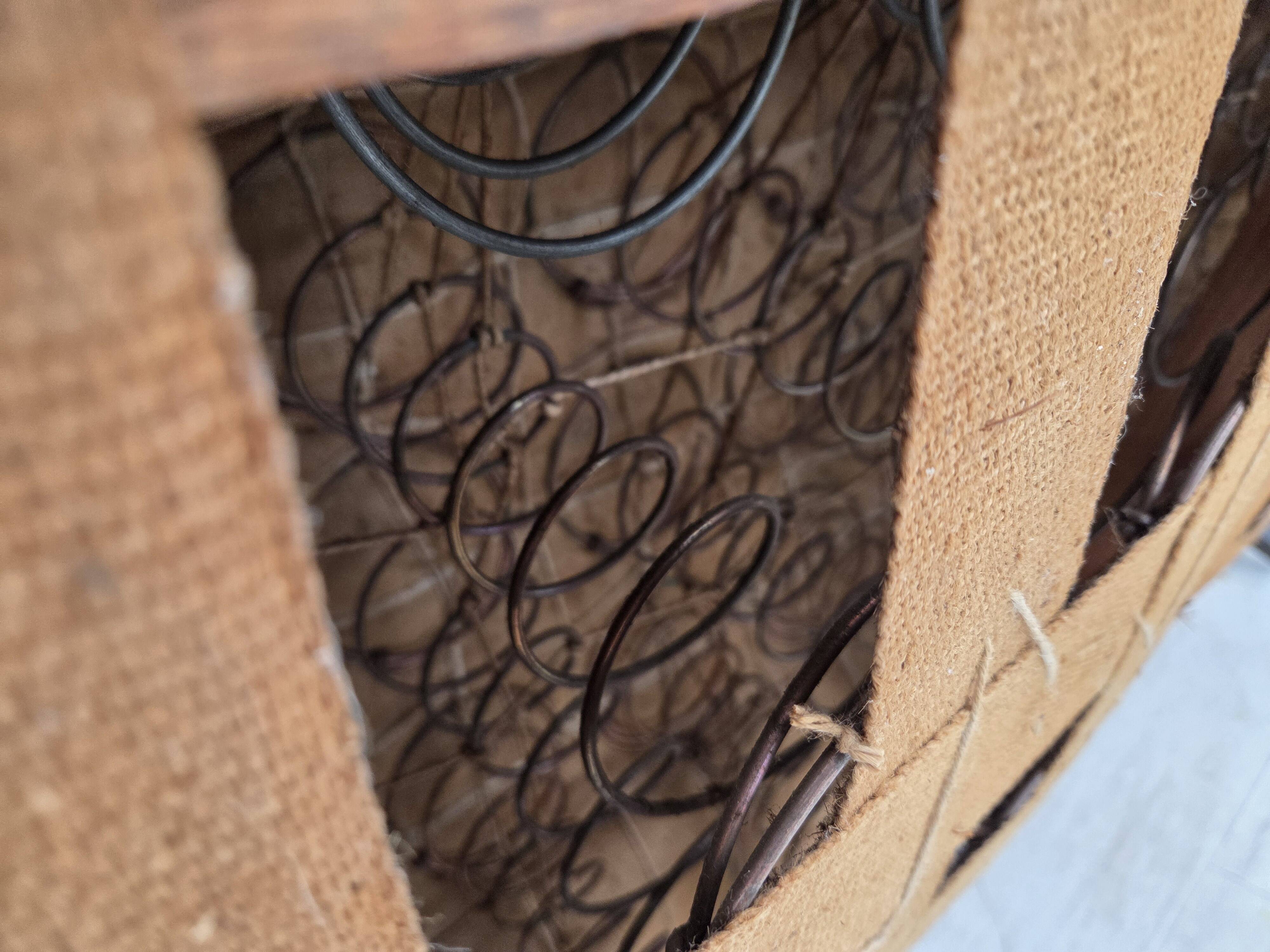 1960s, Danish 3-seater sofa, green furniture velour, oak wood legs.