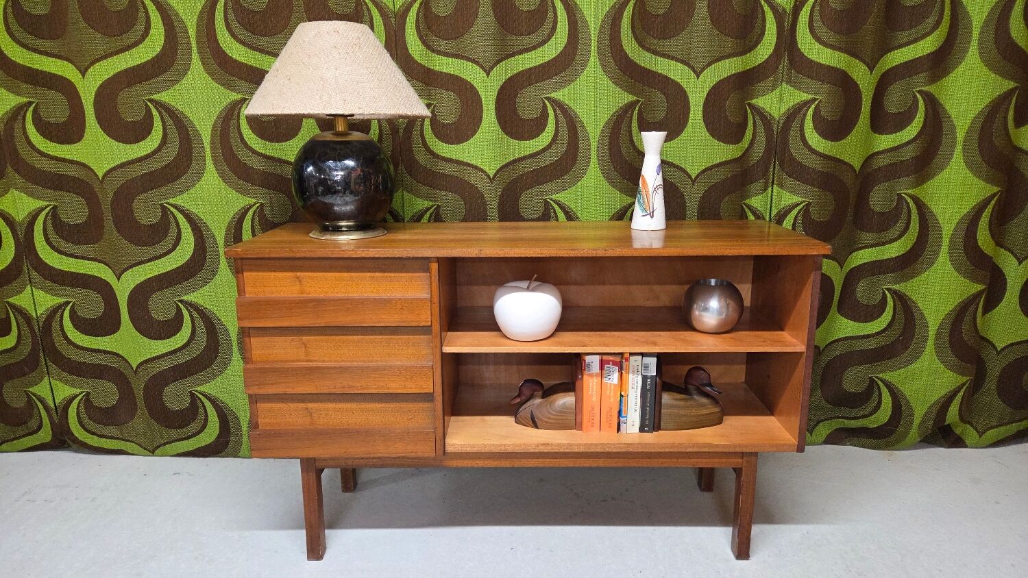 "1970 teak library enfilade"