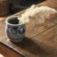 Blue gray Alsace stoneware pot