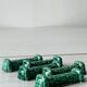 5 green ceramic knife holders