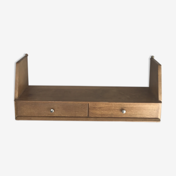 Oak shelf by Marcel Gascoin, Arhec edition circa 1950