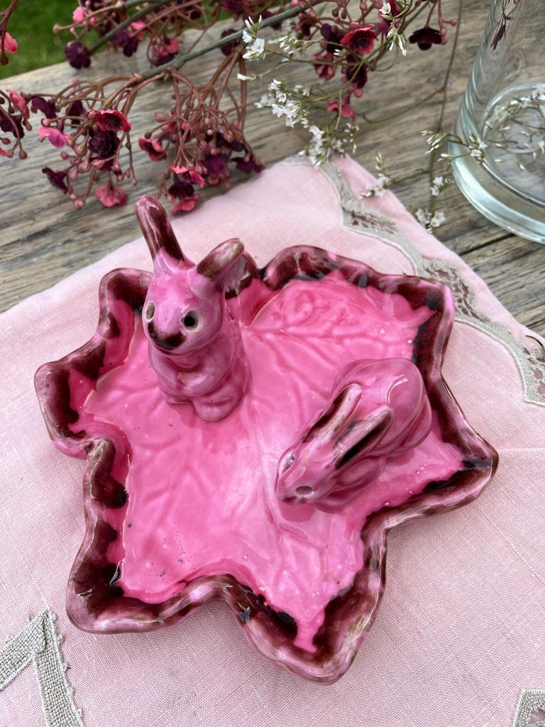 Ceramic vallauris rabbit salt shaker pepper