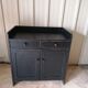 Low wooden entrance furniture