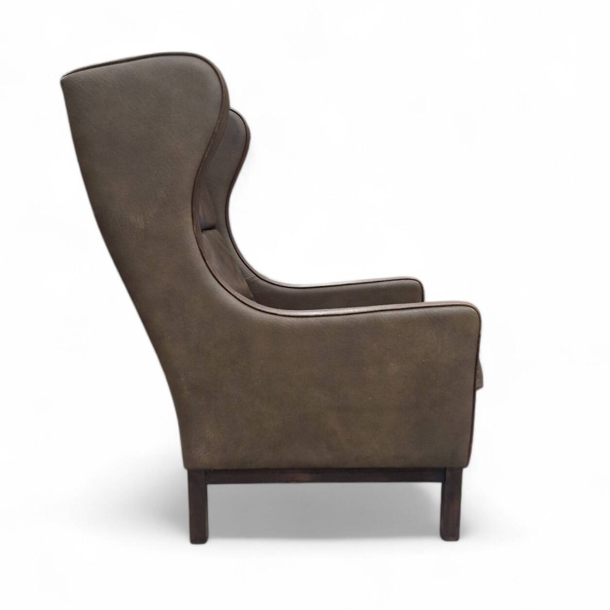 Vintage Scandinavian leather armchair