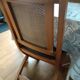 Set of 4 wood and leather chairs