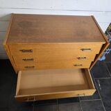 Vintage oak chest of drawers from the 60s