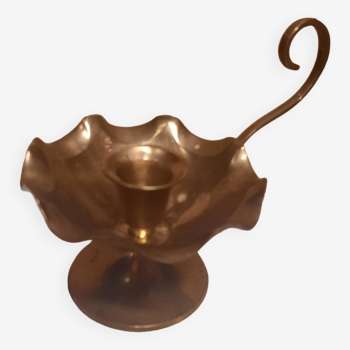 Golden candle holder