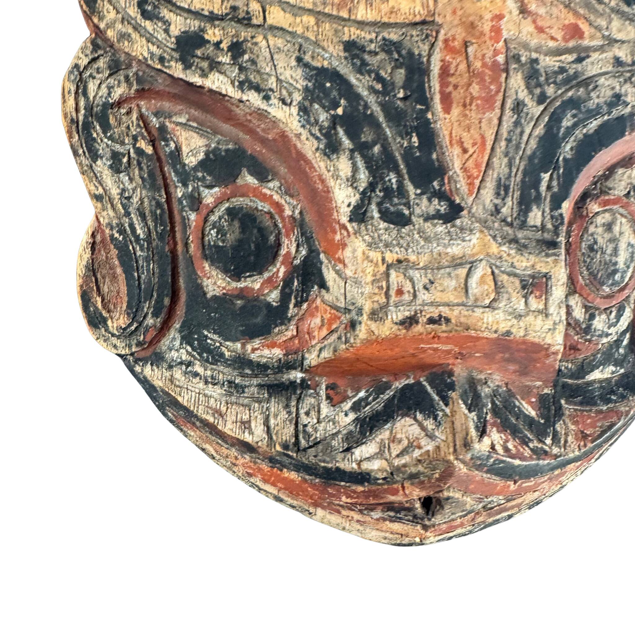 Panneau rituel sculpté – Singa Batak, Sumatra du Nord, années 50–70