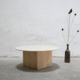 Vintage side table in travertine