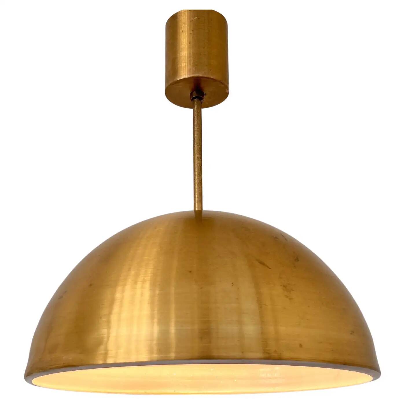 Design Scandinavian style brass pendant - 1960s / Czechoslovakia