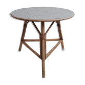 Table en rotin vintage 1960