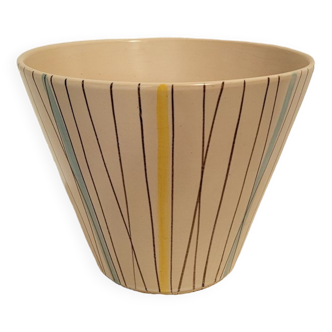 Vase ou cache pot vintage en céramique des années 60