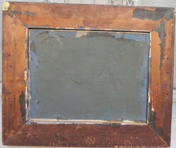 Naif charm painting in XlX frame