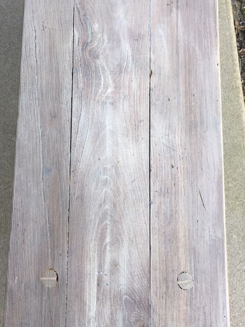 Bleached oak bench