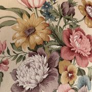 Fauteuil crapaud ancien à fleurs