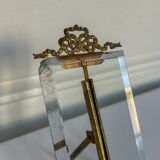Frame in brass and beveled glass