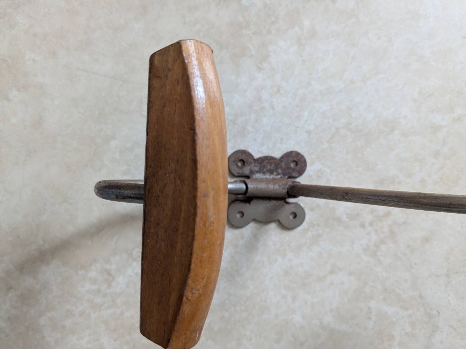Three vintage coat hooks