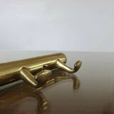 Brass tea towel holder