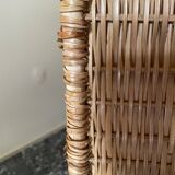 Bamboo and rattan shelf 2 doors