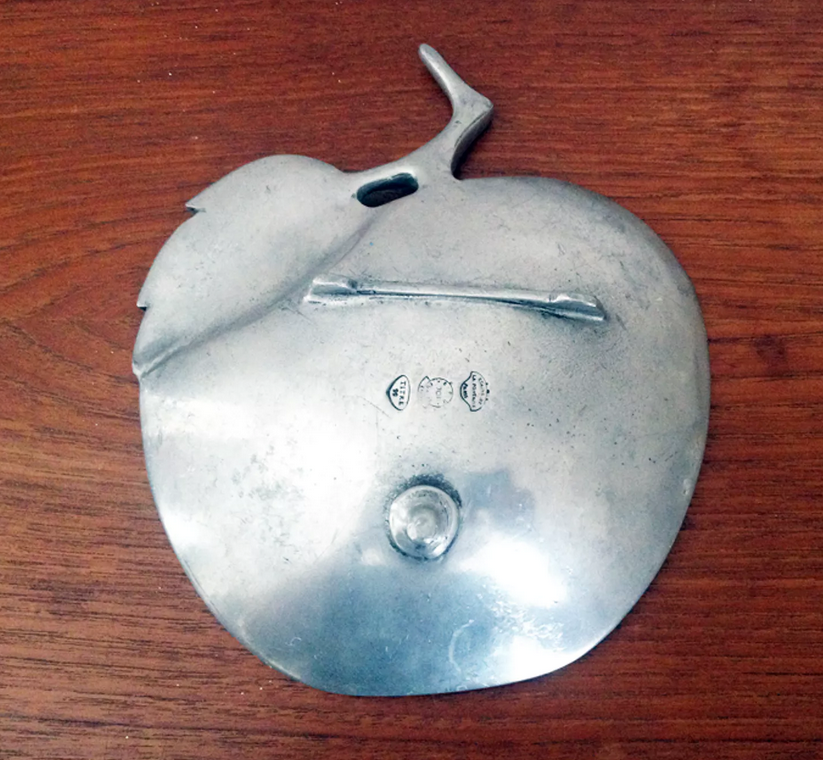 Apple-shaped trinket tray, from the 1960s