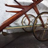 Mid-century bar cart/service cart by Cesare Lacca, 1950s.