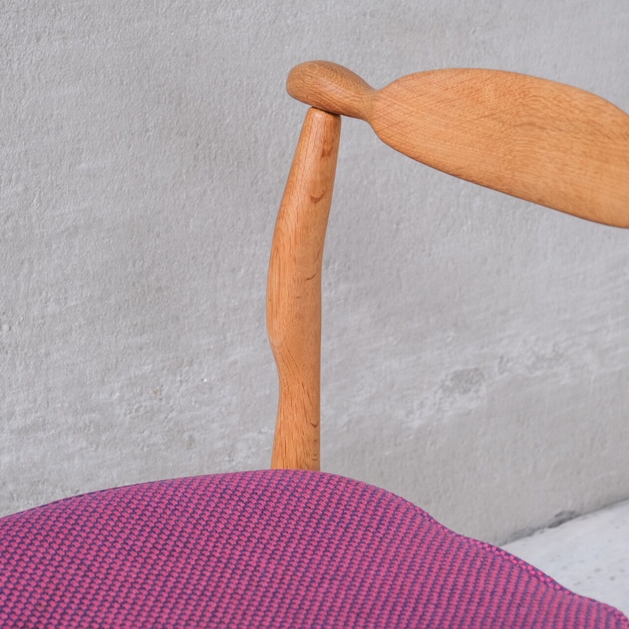 Guillerme et chambron oak 'fumay' mid-century dining chairs