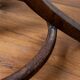Baumann swivel parrot coat rack, dark wood.