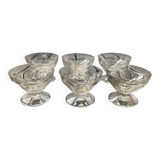 6 coupes à champagne cristal Baccarat model Talleyrand