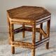 Table basse en bambou vintage