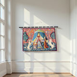 Ancient wool tapestry "The Lady and the Unicorn"