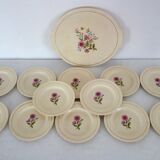 Gien vintage dessert service for 12 people
