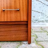 Chest of drawers mahogany veneer 60s