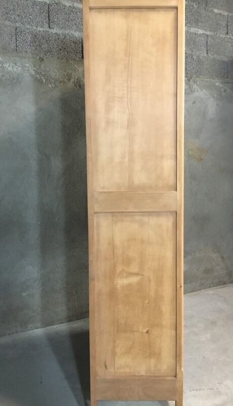 Raw wood hotel cabinet