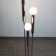 Space Age floor lamp vntage glass and chromed metal, 1970s